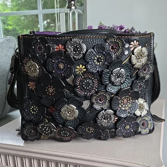 Coach Bags Coach 941 Limited Edition Rogue 25 Tooled Tea Rose